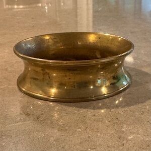 Iris Apfel Estate! Vintage large gold/brass metal cuff bracelet jewelry!